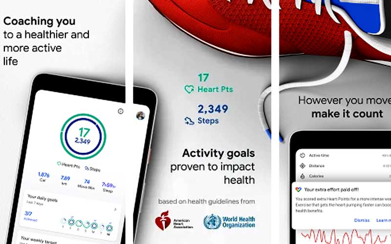 "google fit for heart rate"