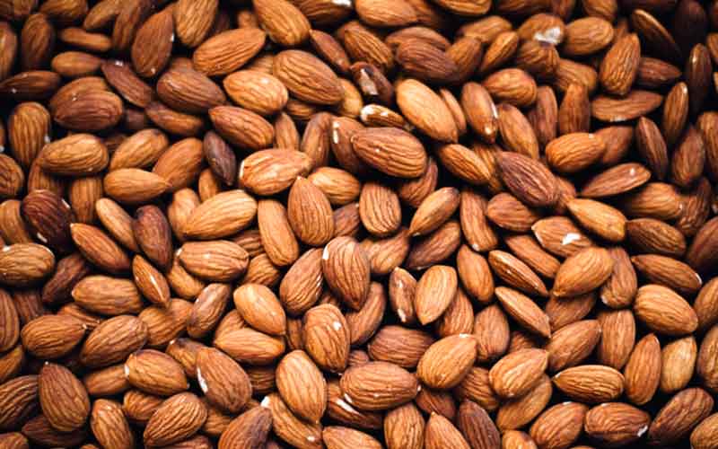 "eating almonds beneficial for facial wrinkles and pigmentation"