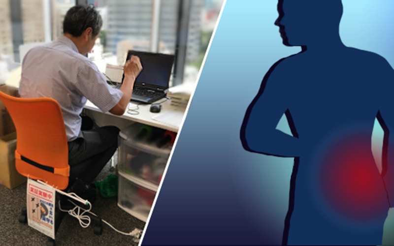 Smart sensor equipped chair may help office workers reduce back pain