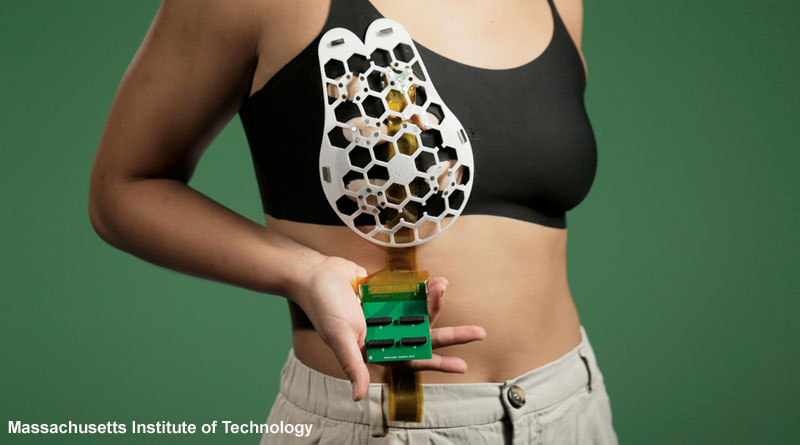 alt="wearable ultrasound to detect breast cancer"