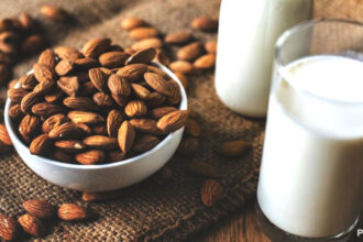 alt="almond milk"